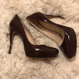 Prada Oxblood Patent Leather heels